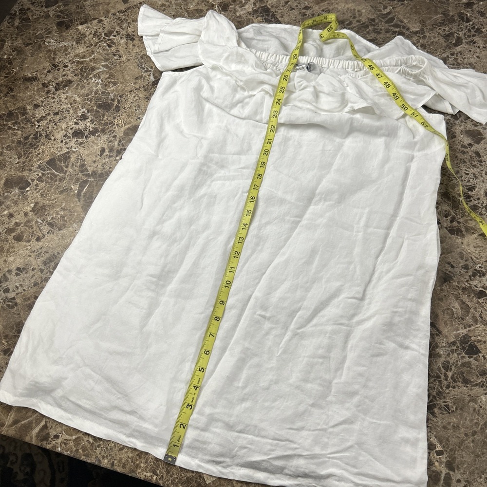 Tommy Bahama Women's Dress Summer Large White Cover Up Off Shoulder - Picture 4 of 5